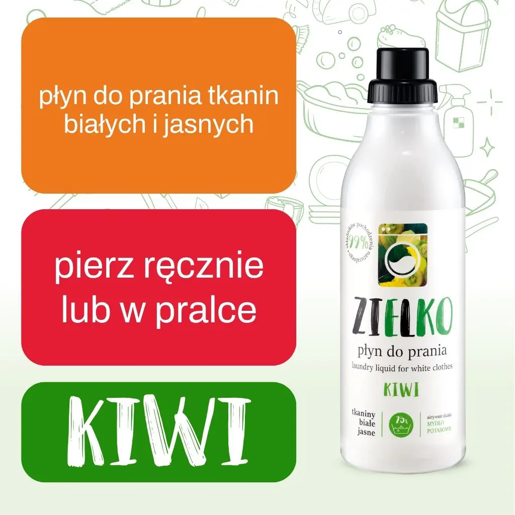 Zielko Detersivo Bucato Bianchi 1 l Kiwi