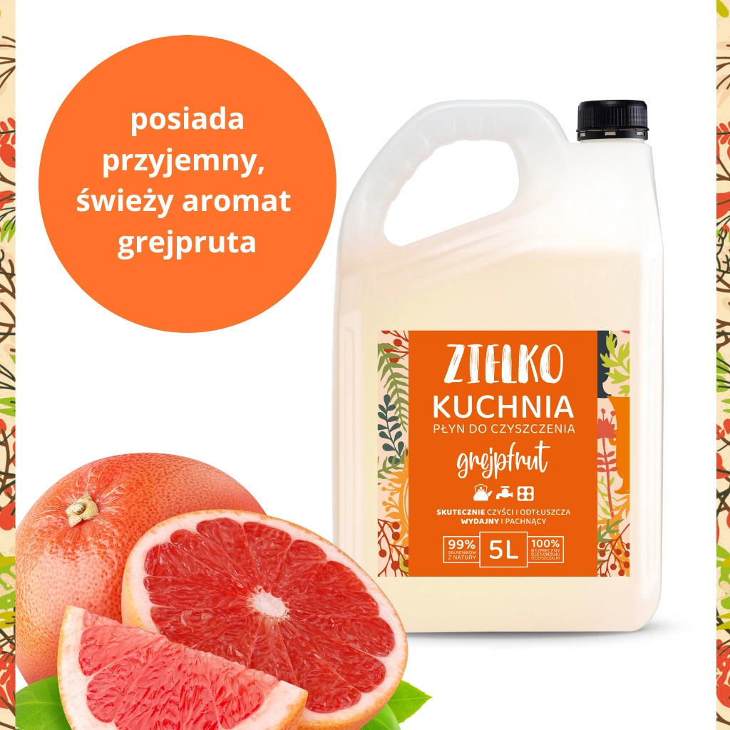 Zielko Pompelmo Detergente Cucina 5l ecologico sgrassante
