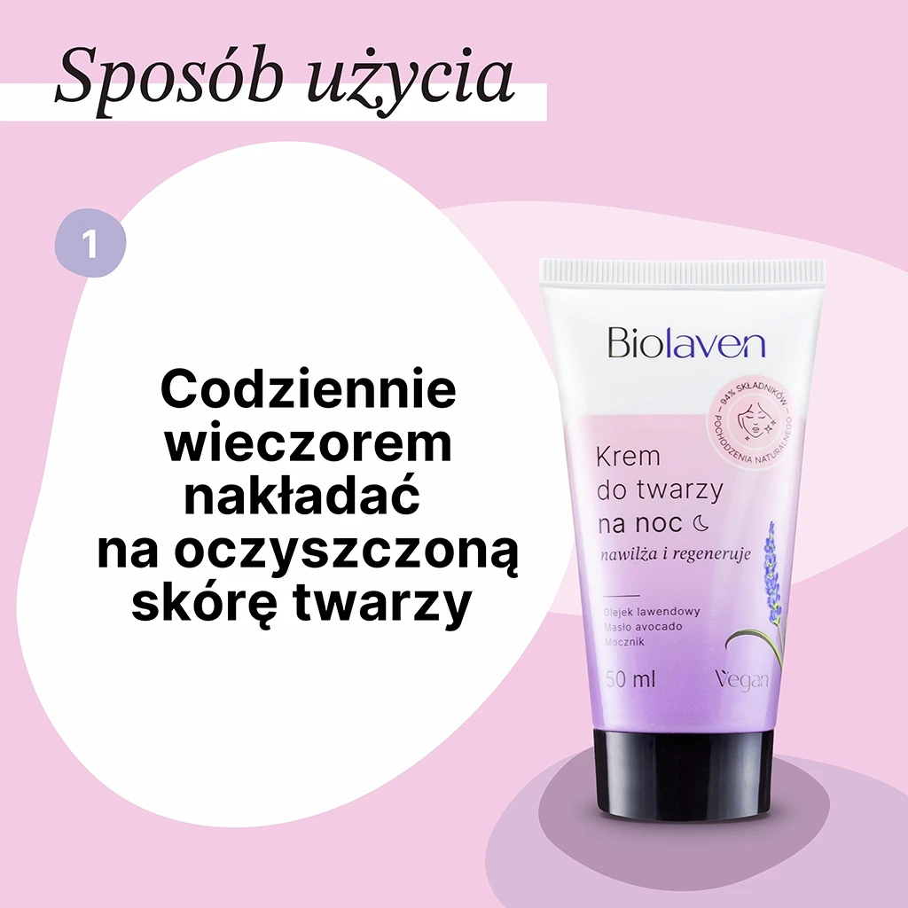 Biolaven crema viso notte nutriente lavanda
