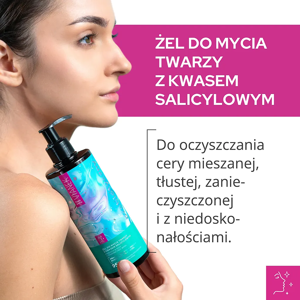 Vianek Prebiotico gel detergente viso acido salicilico