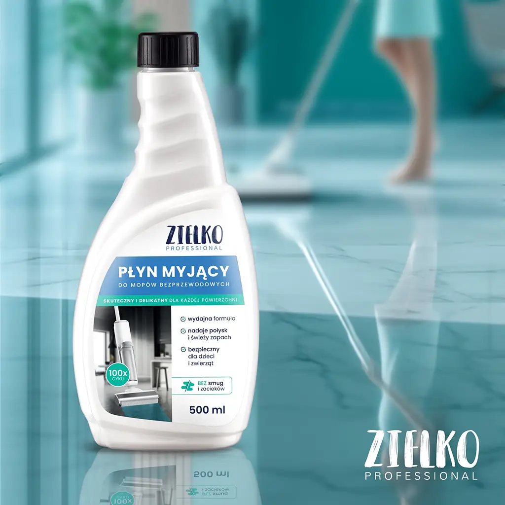 Zielko Detergente per Mop Senza Fili senza aloni