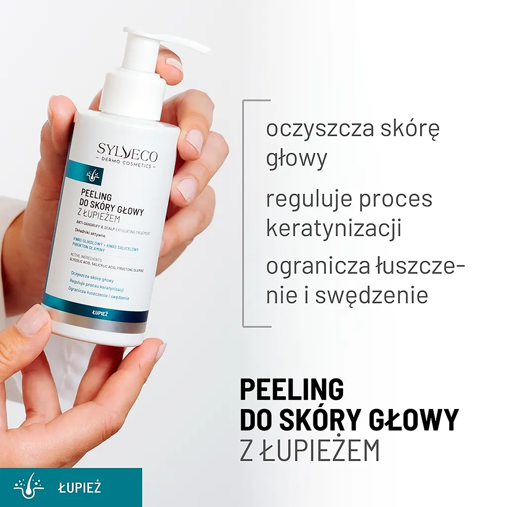 Sylveco Dermo peeling cuoio capelluto antiforfora acidi AHA