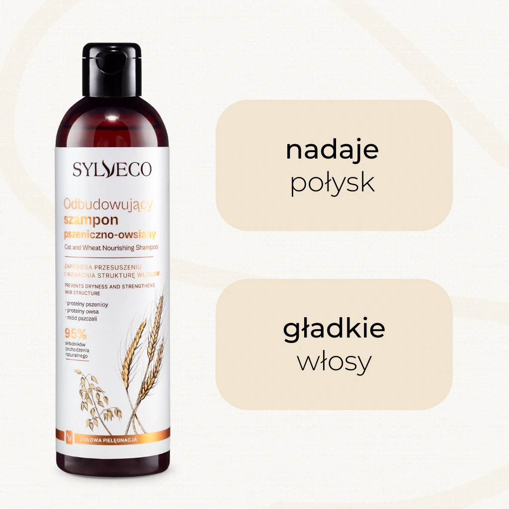 Sylveco Shampoo Avena e Grano 300 ml ricostituente