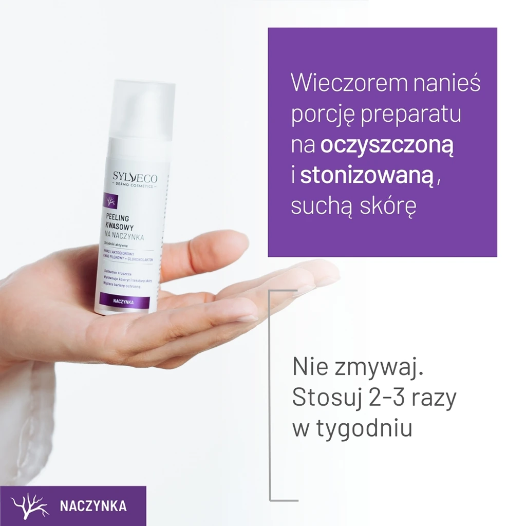 Sylveco Dermo Couperose peeling viso acido delicato