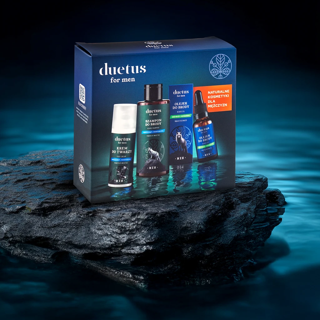 Vianek Duetus For Men set barba shampoo olio crema barba