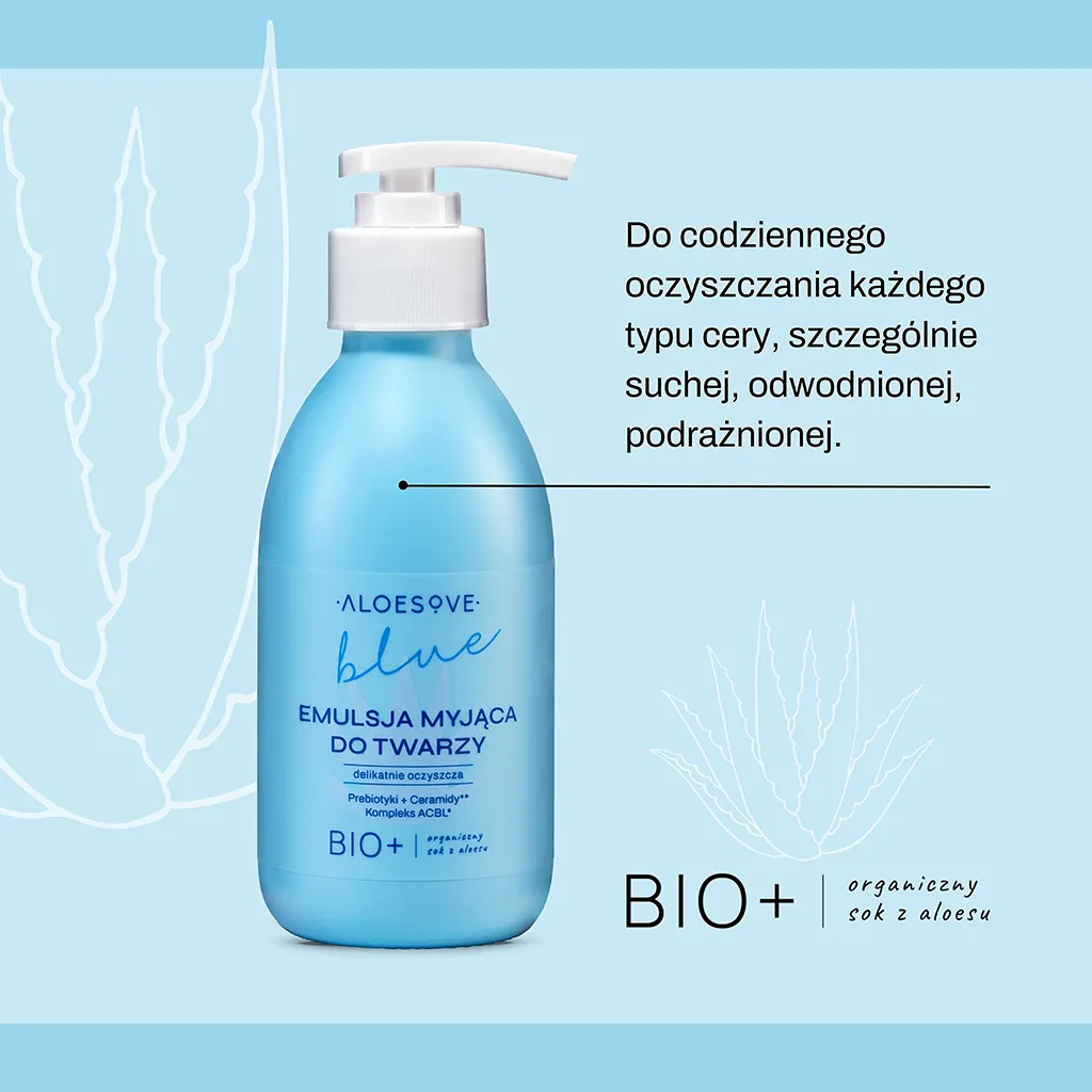 Aloesove Blue emulsione detergente viso delicata
