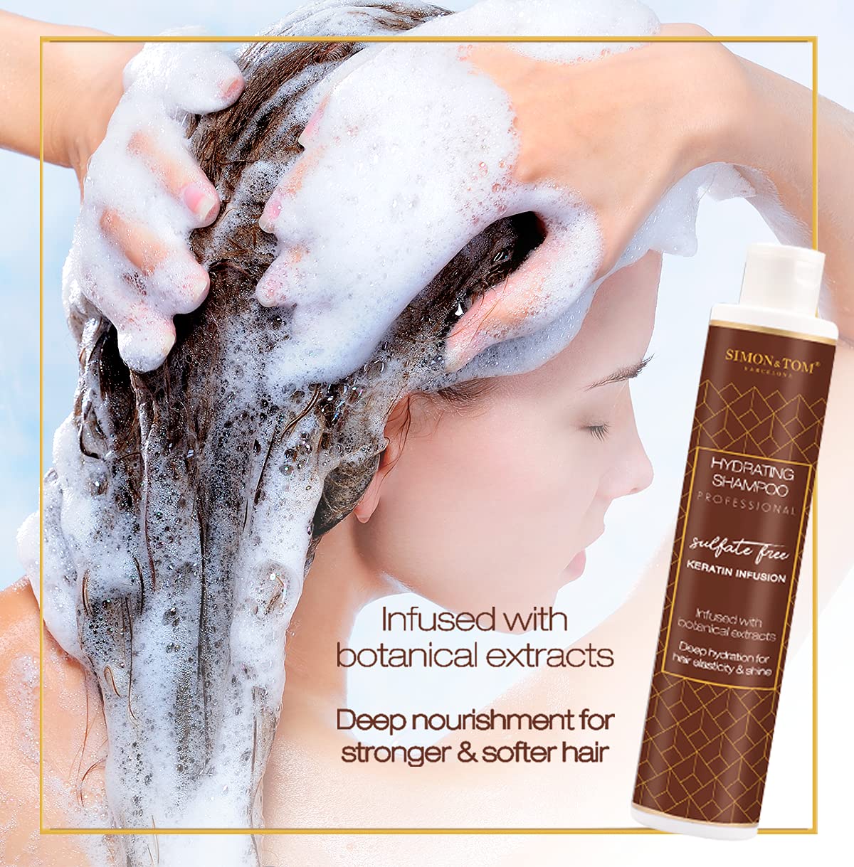 Simon & Tom Shampoo Idratante Cheratina 250 ml Senza Solfati