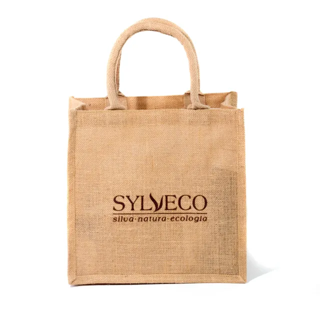 Sylveco Borsa Juta Shopper 14 L Manici Cotone