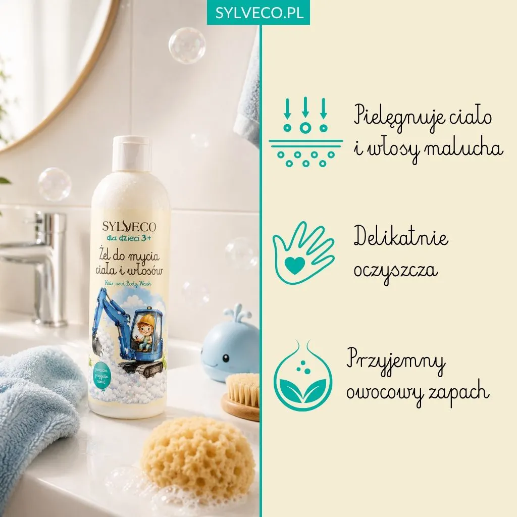Sylveco Bambini 3+ Gel Doccia Capelli Frutta Ragazzo delicato