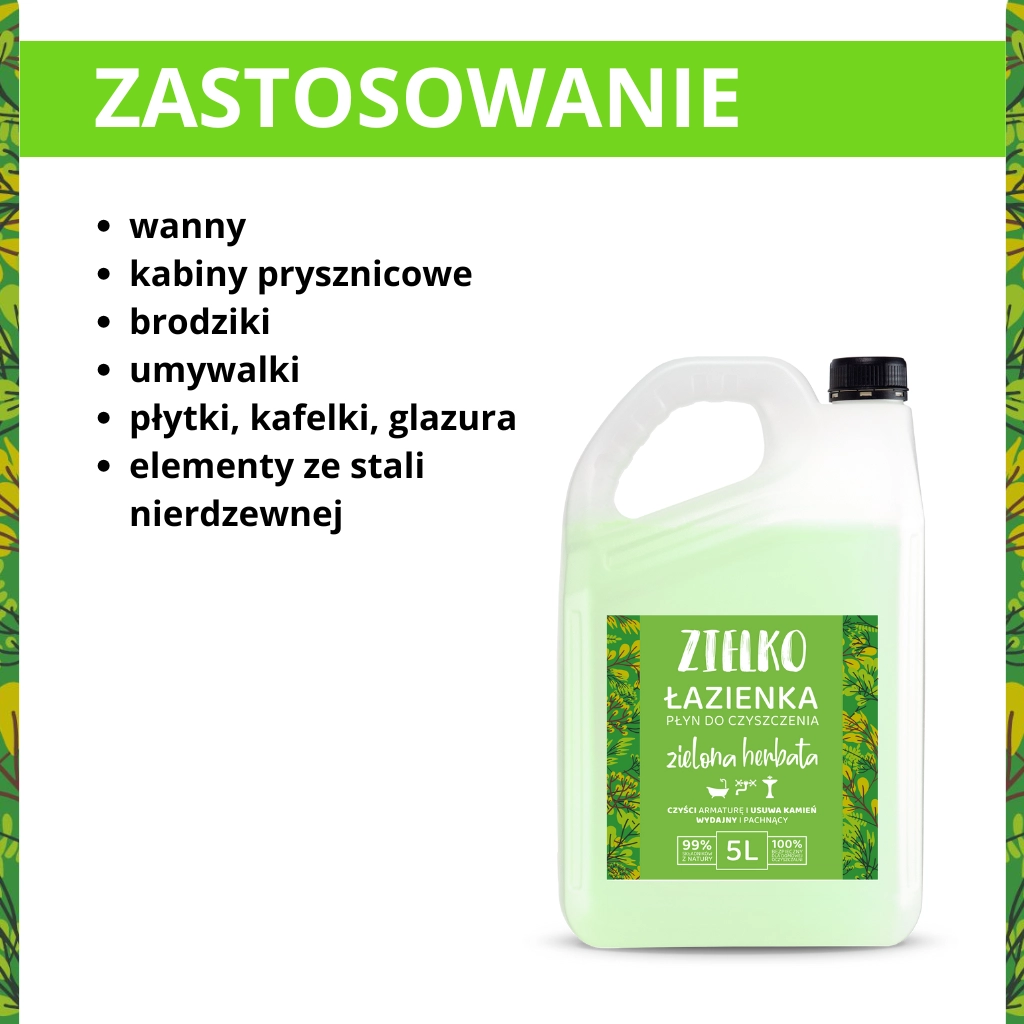 Zielko Tè Verde Detergente Bagno 5L anticalcare