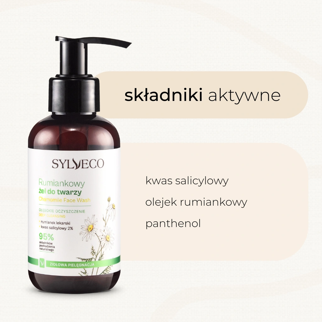 Sylveco Classico Camomilla Gel Detergente Viso 150 ml Pelle Impura