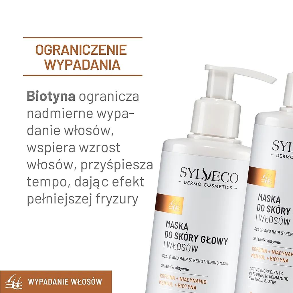 Sylveco Dermo maschera cuoio capelluto capelli anticaduta
