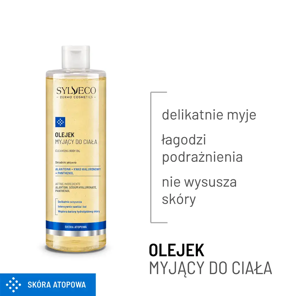 Sylveco Dermo olio detergente corpo 400 ml pelle atopica