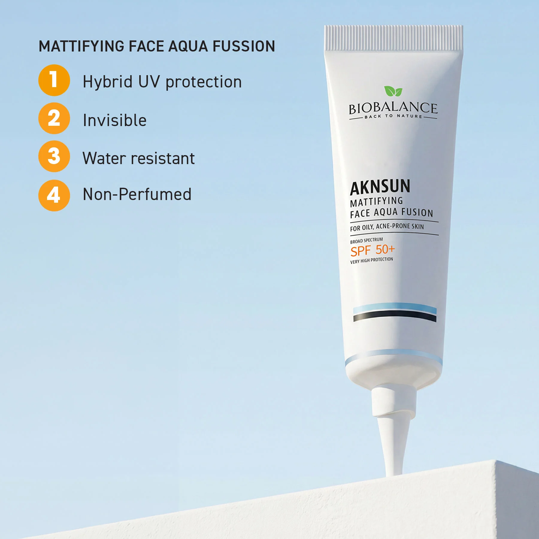 Biobalance Aknsun Aqua Fusion Solare Viso SPF50+ 40 ml