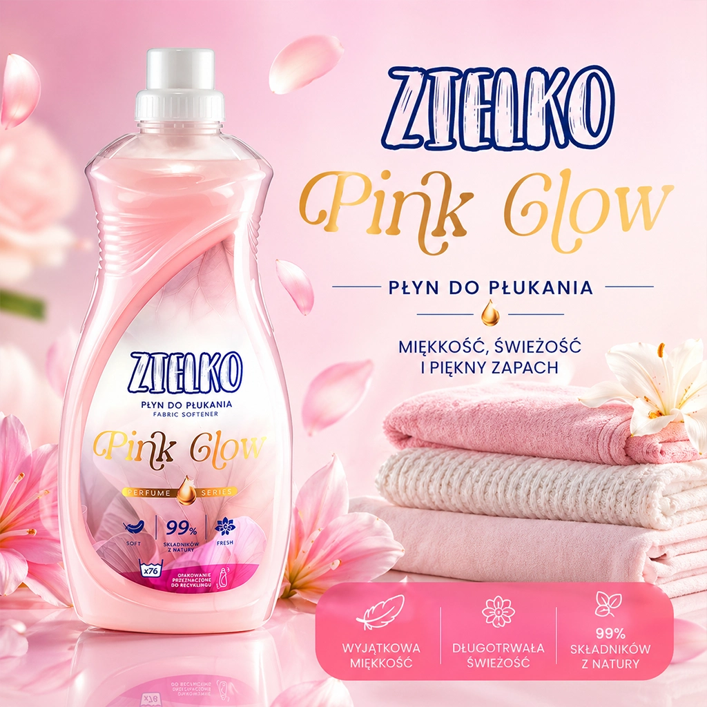 Zielko Pink Glow Ammorbidente Bucato al Sandalo