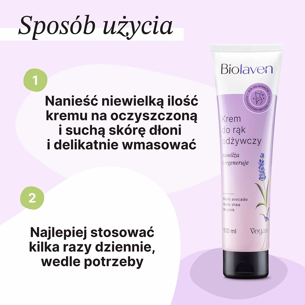 Biolaven Crema Mani Nutriente Lavanda Secche