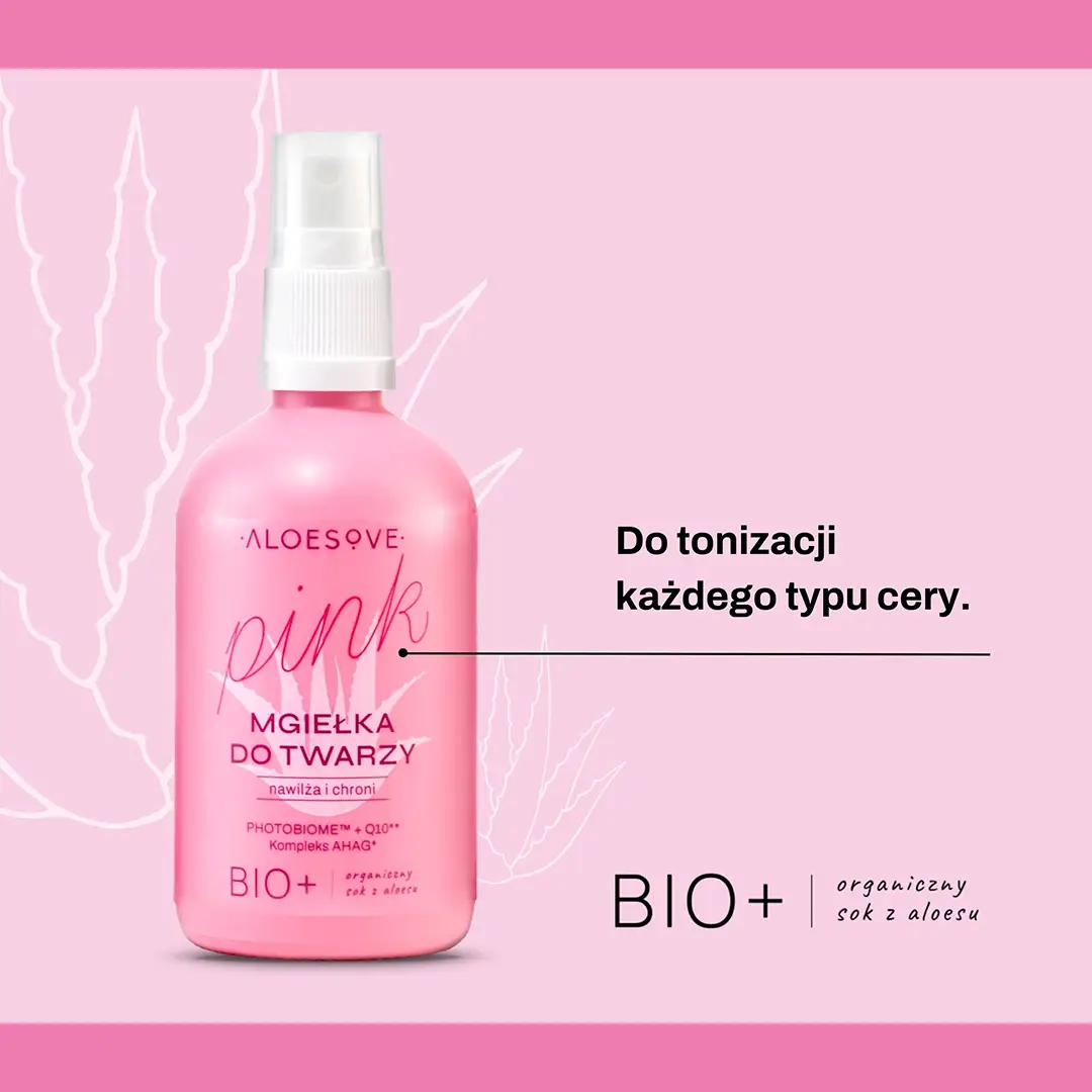 Vianek Aloesove Pink spray viso idratante