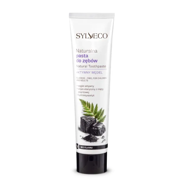 Sylveco Dentifricio Carbone Attivo Senza Fluoro Sbiancante