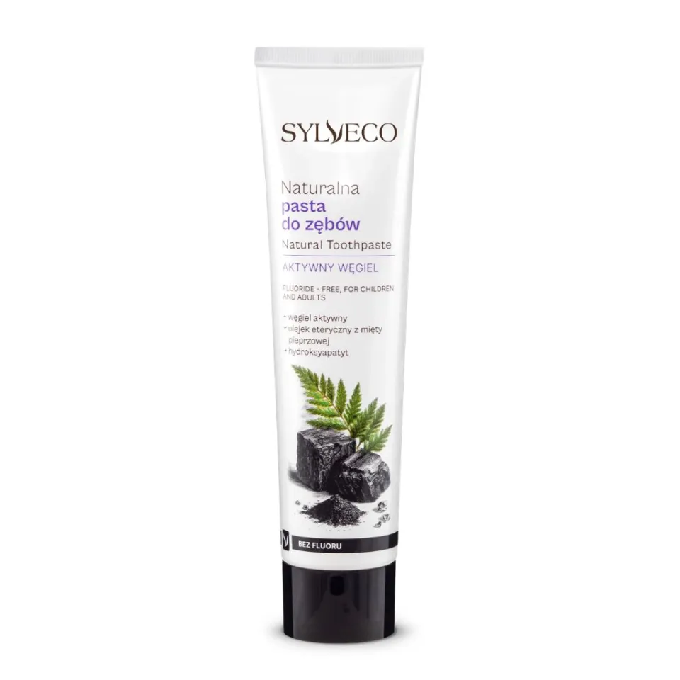 Sylveco Dentifricio Carbone Attivo Senza Fluoro Sbiancante