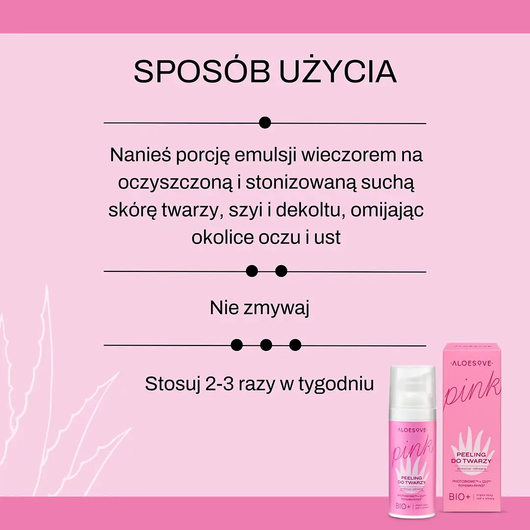 Aloesove Pink peeling viso acido AHA PHA 10%