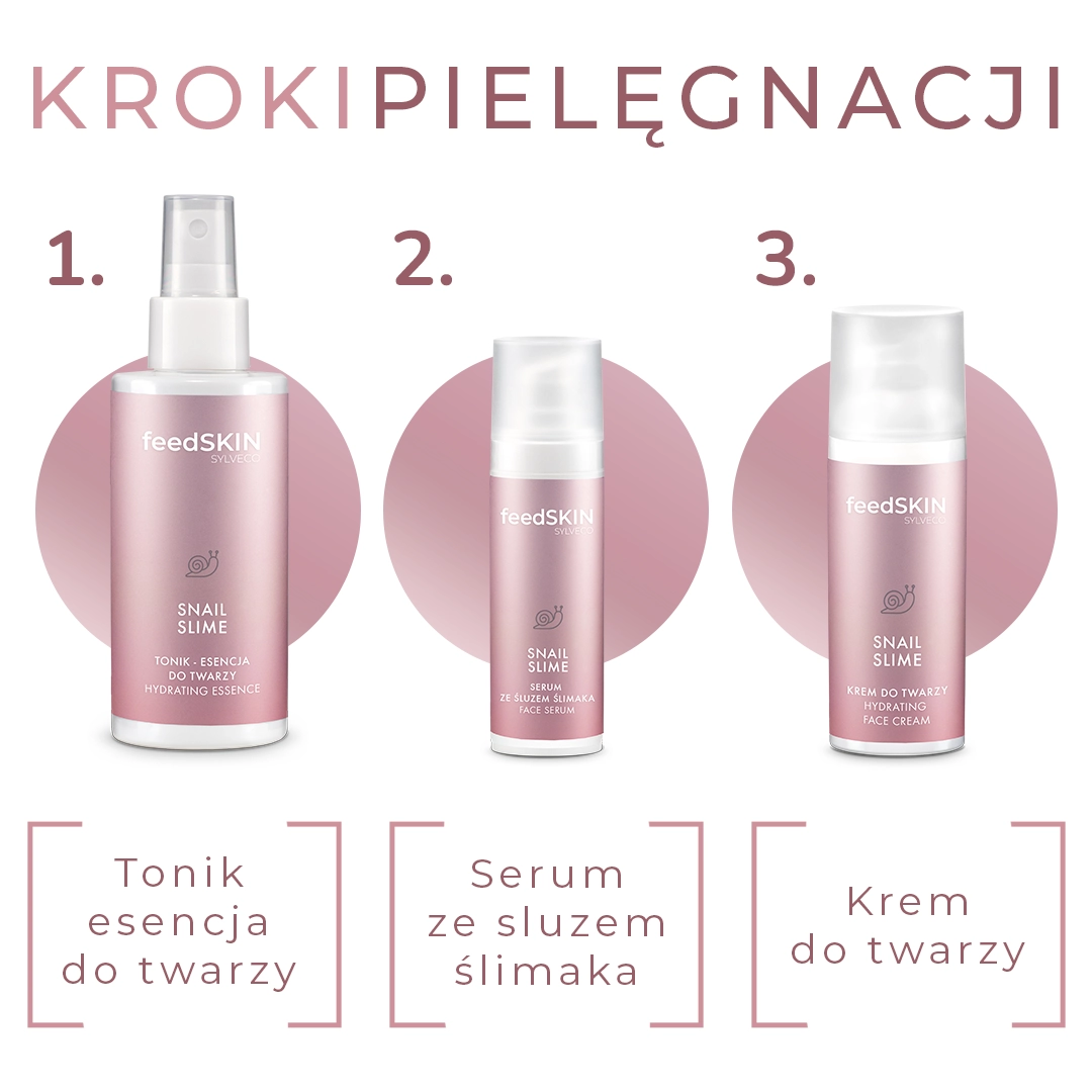 Feedskin Snail Slime siero viso bava lumaca rigenerante