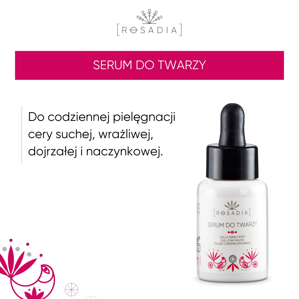 Vianek Rosadia siero viso olio di rosa pelle sensibile