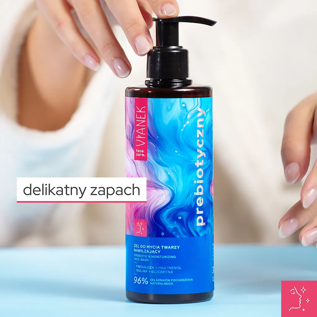 Vianek Prebiotico gel detergente viso idratante uso quotidiano