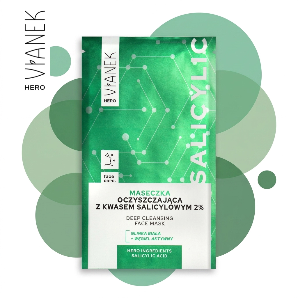 Vianek Hero Maschera Viso Acido Salicilico Bustina 10 ml Sebum
