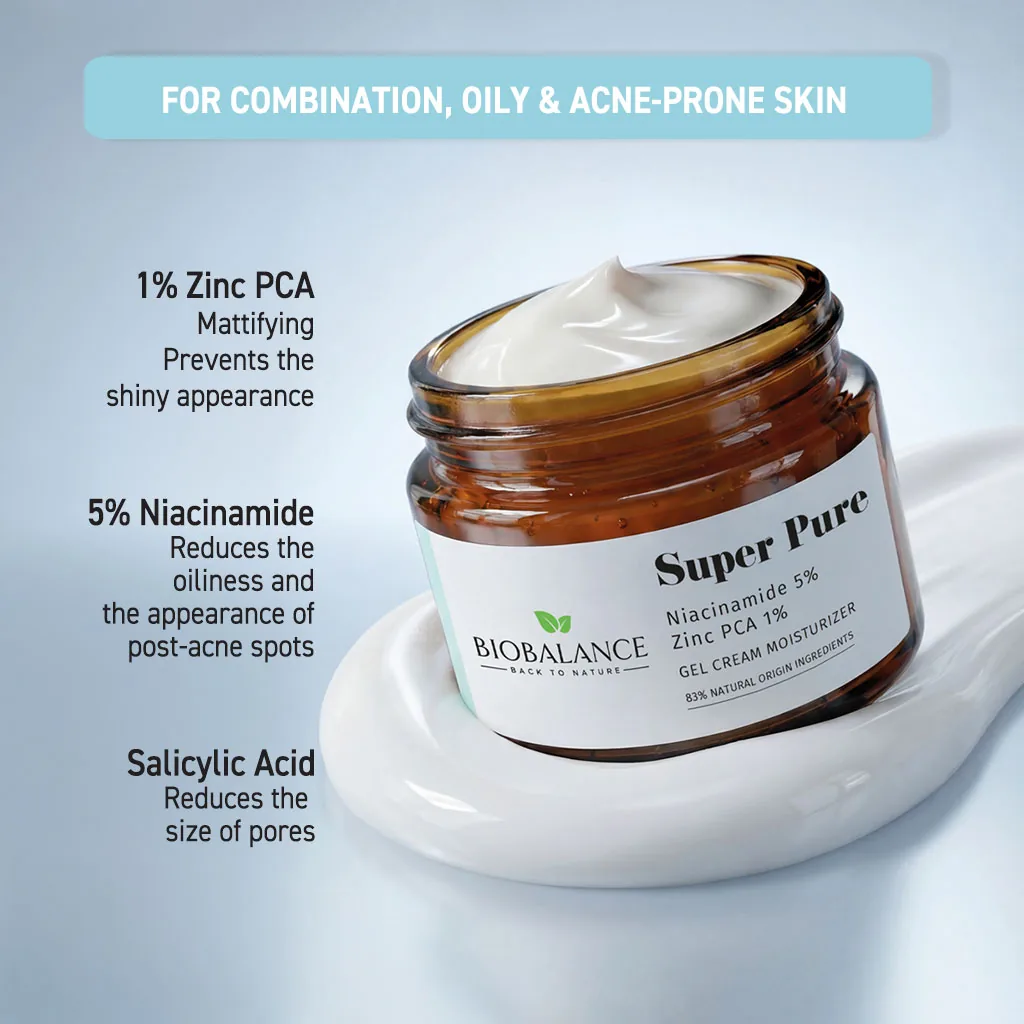 Biobalance Super Pure Crema Gel Viso 50 ml pelli grasse