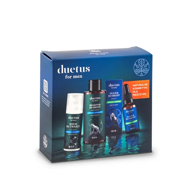 Vianek Duetus For Men set barba shampoo olio crema barba