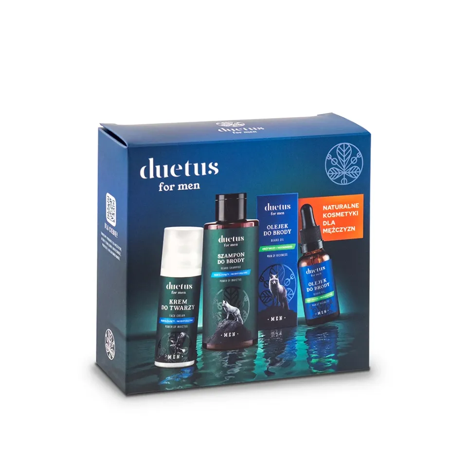 Vianek Duetus For Men set barba shampoo olio crema barba