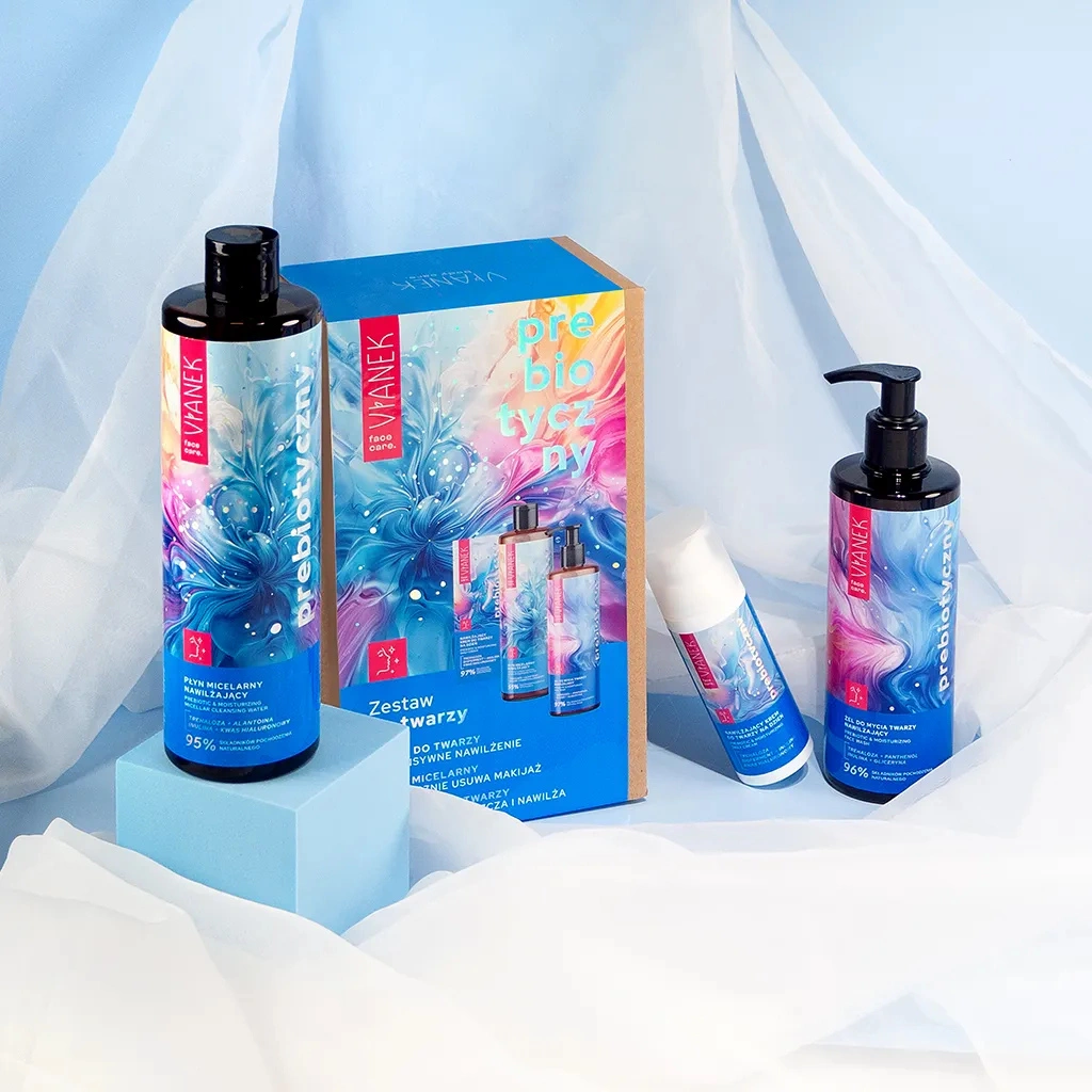Vianek Prebiotico Set Viso Idratante 3 Pezzi Routine