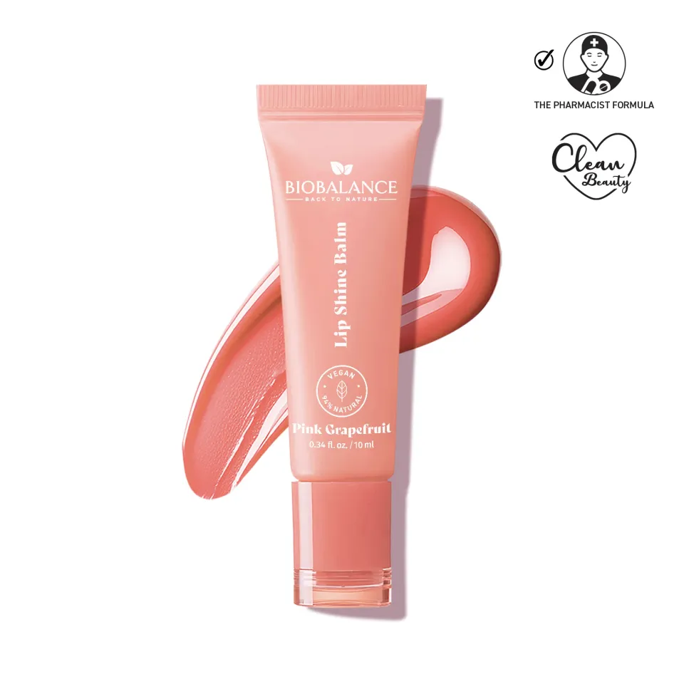 Biobalance Lip Shine Balm balsamo labbra pink grapefruit 10 ml