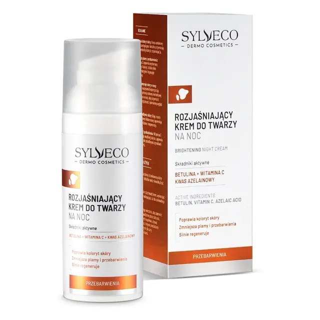 Sylveco Dermo crema viso notte schiarente macchie
