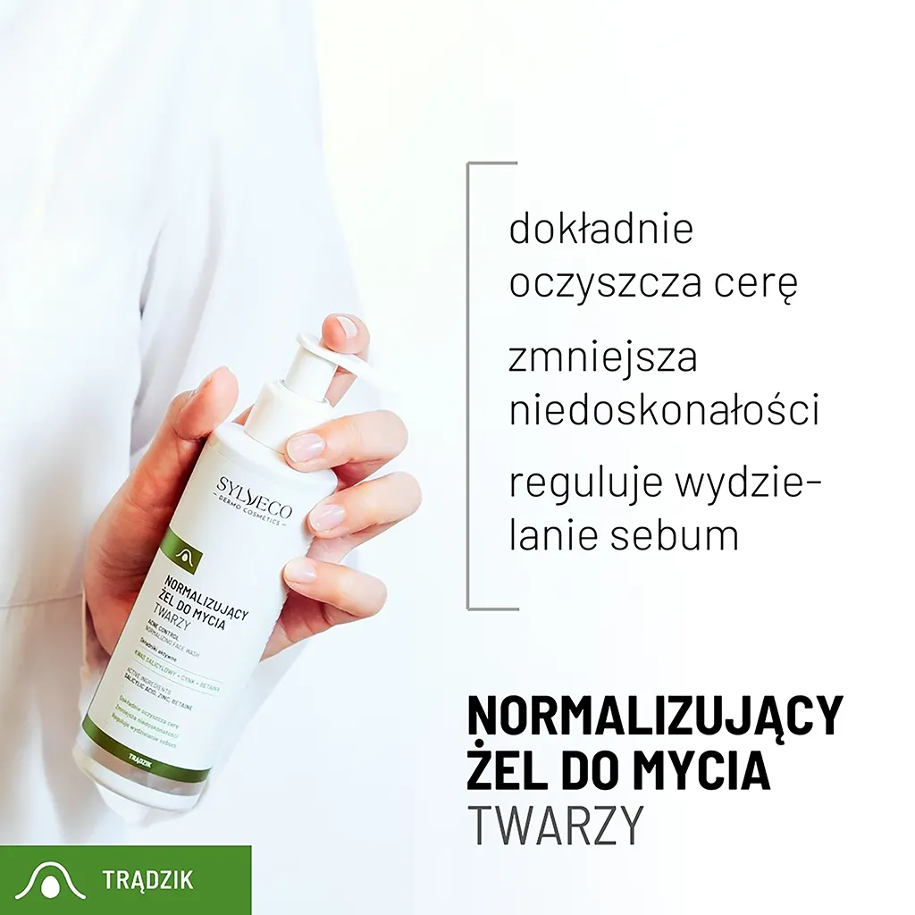 Sylveco Dermo gel detergente viso normalizzante