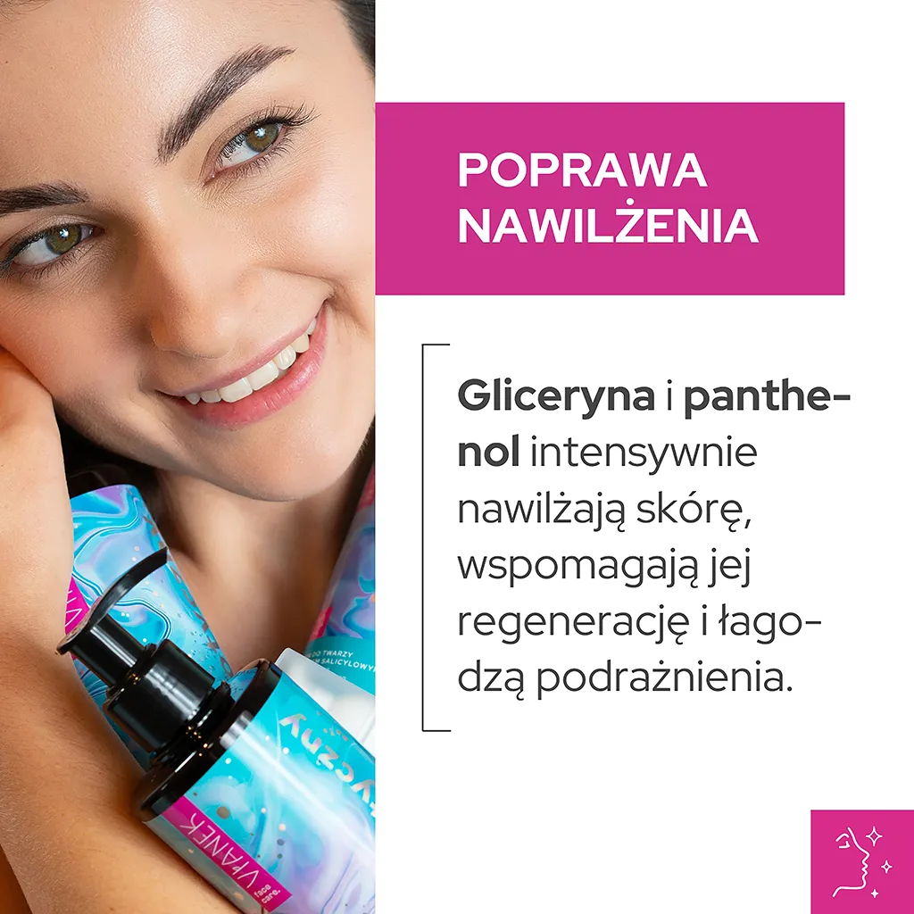 Vianek Prebiotico gel detergente viso acido salicilico