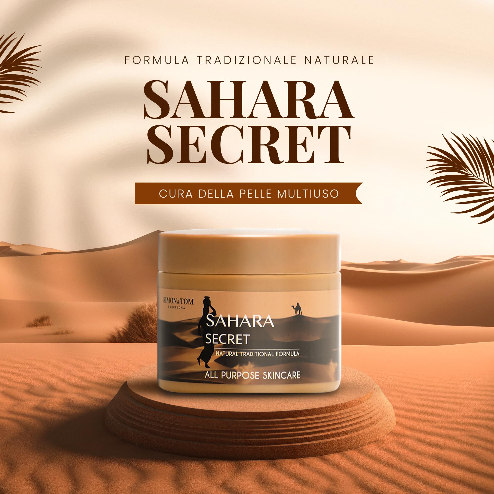 Simon & Tom Sahara Secret Crema Viso Corpo 150 ml Lenitiva