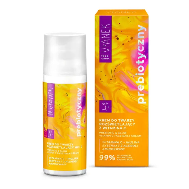 Vianek Prebiotico Crema Viso Illuminante vitamina C e inulina