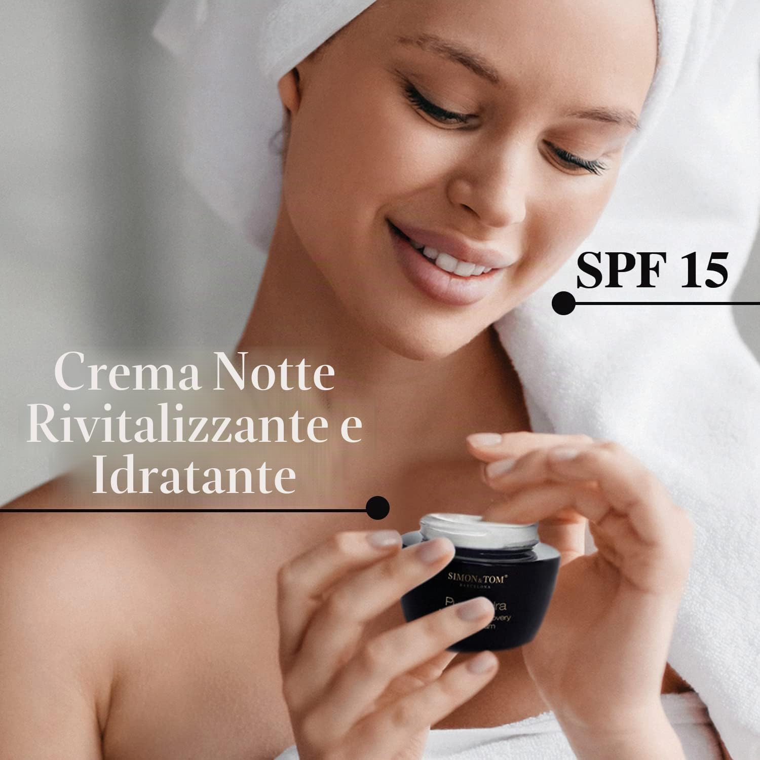 Simon & Tom Pure Hydra Crema Viso Notte 50ml Acido Ialuronico