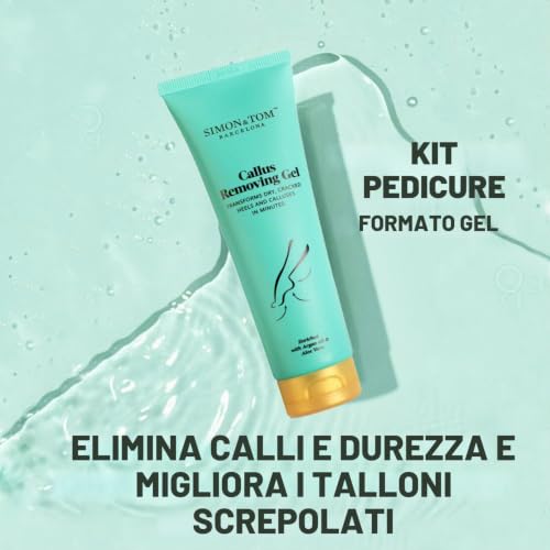 Simon & Tom Kit Pedicure Gel Calli 100 ml con limetta