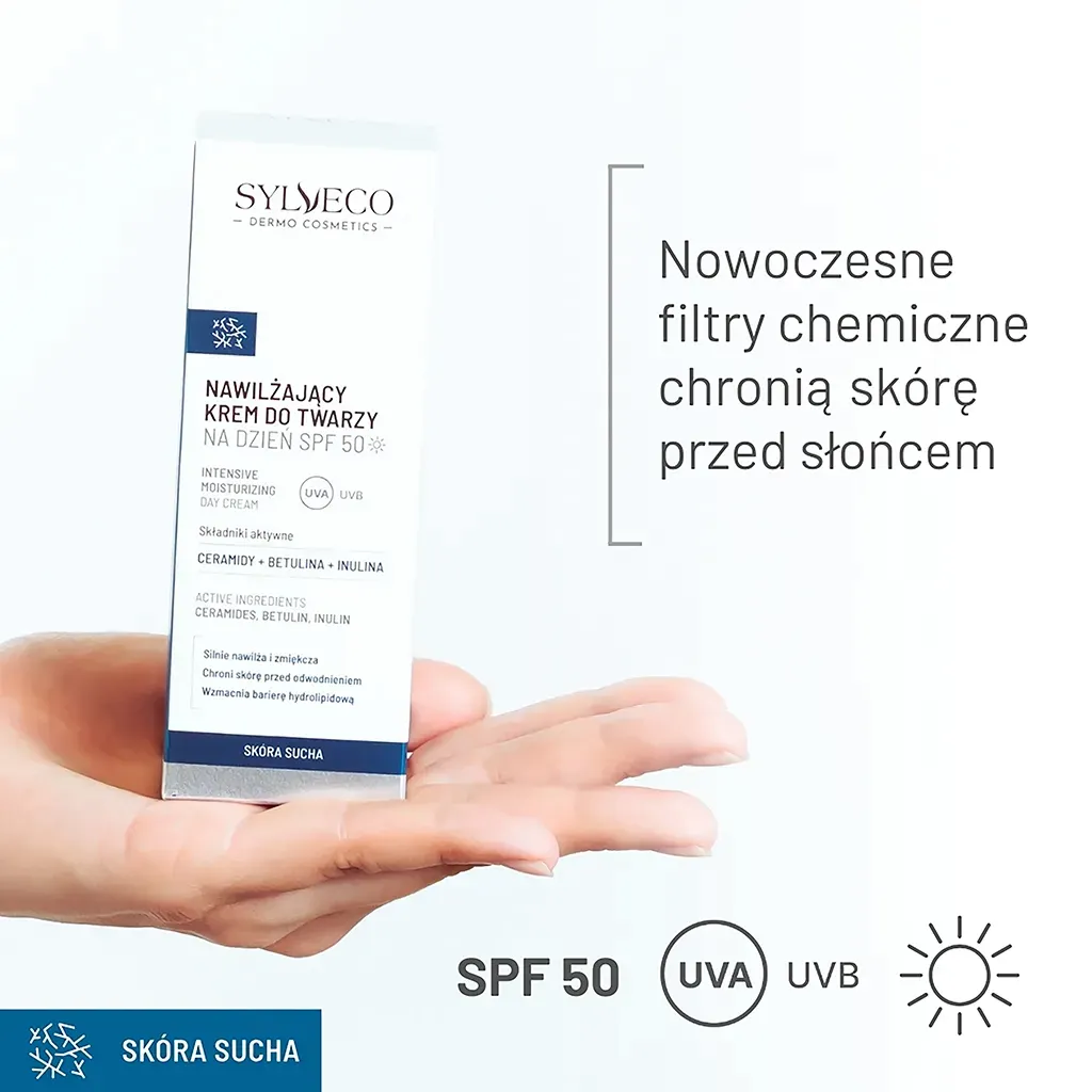 Sylveco Dermo Crema Viso Giorno Idratante SPF50