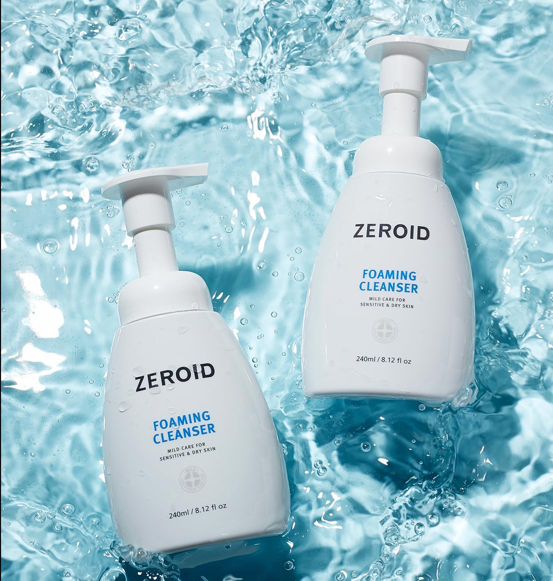 Zeroid Soothing Foaming Cleanser detergente viso 240 ml pelle sensibile