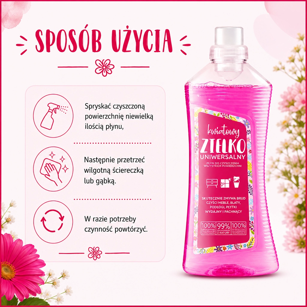 Zielko Universale Detergente Multiuso 1 L Fiori
