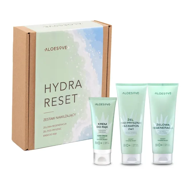 Aloesove Hydra Reset set corpo doccia e mani idratante