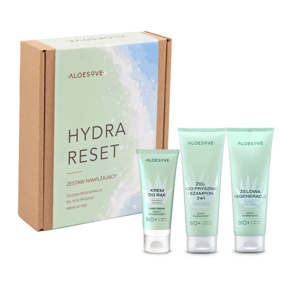 Aloesove Hydra Reset set corpo doccia e mani idratante