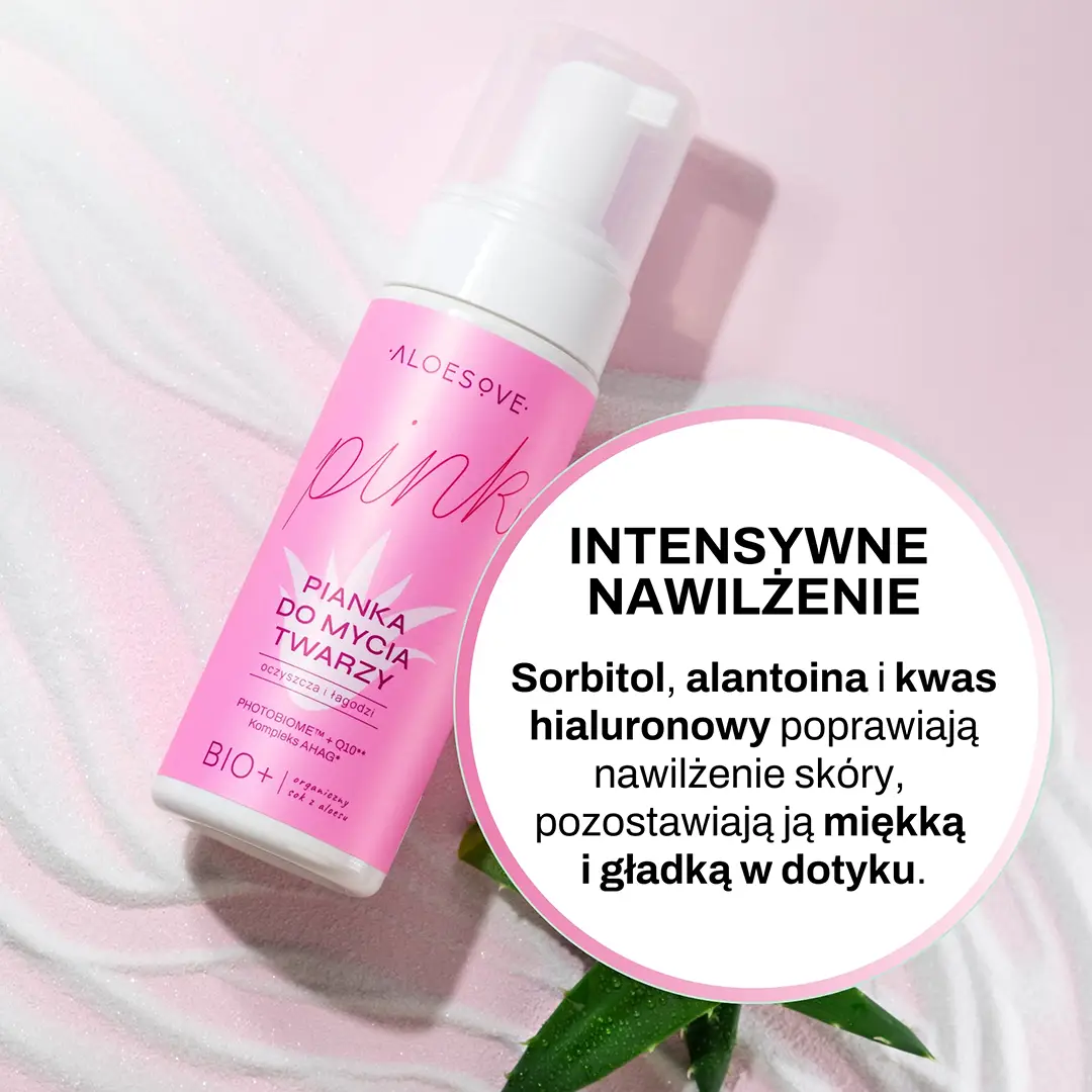 Vianek Aloesove Pink Schiuma Viso Delicata Idratante