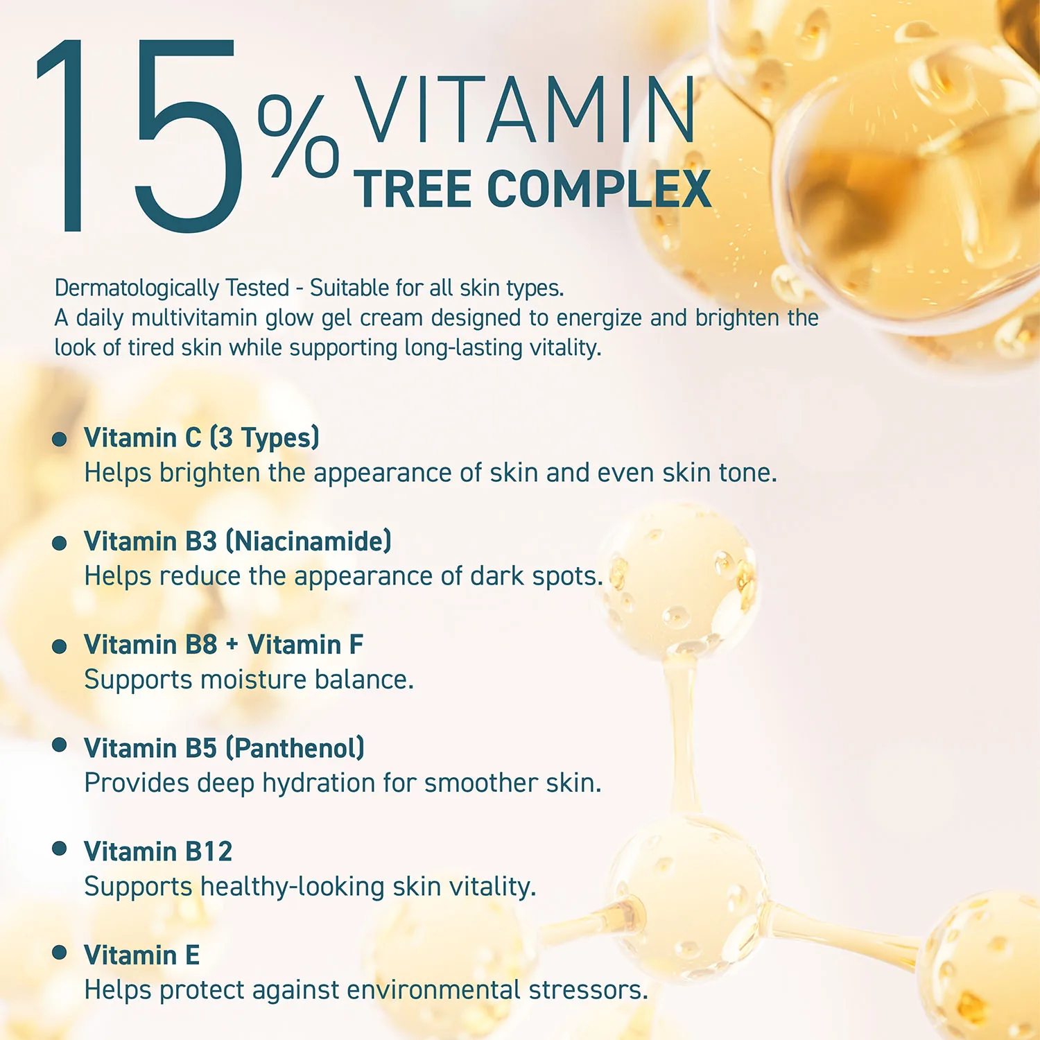 Biobalance Vitamin Tree Glow Crema Gel 60 ml illuminante