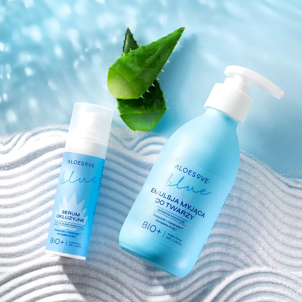 Aloesove Blue siero occlusivo viso ceramidi pelle secca
