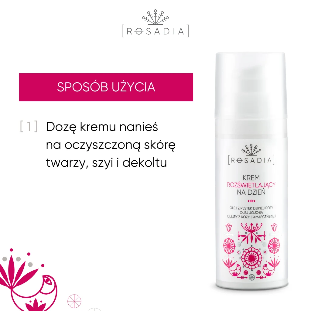 Vianek Rosadia crema viso illuminante giorno 50 ml pelle sensibile