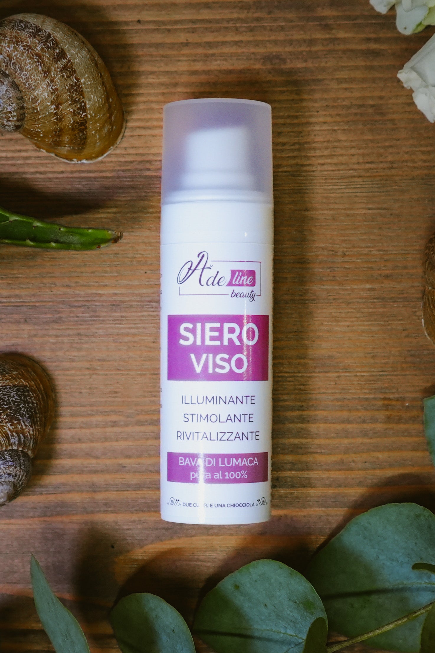 Adeline Beauty Siero Viso bava lumaca 75% 30 ml rigenerante